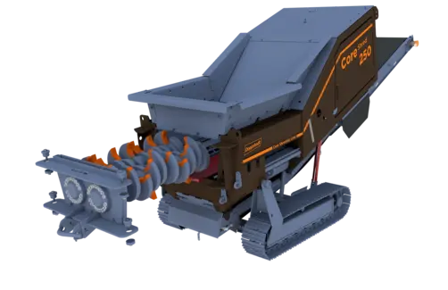 Doppstadt CoreShred 250 - Betonwellen ausbau