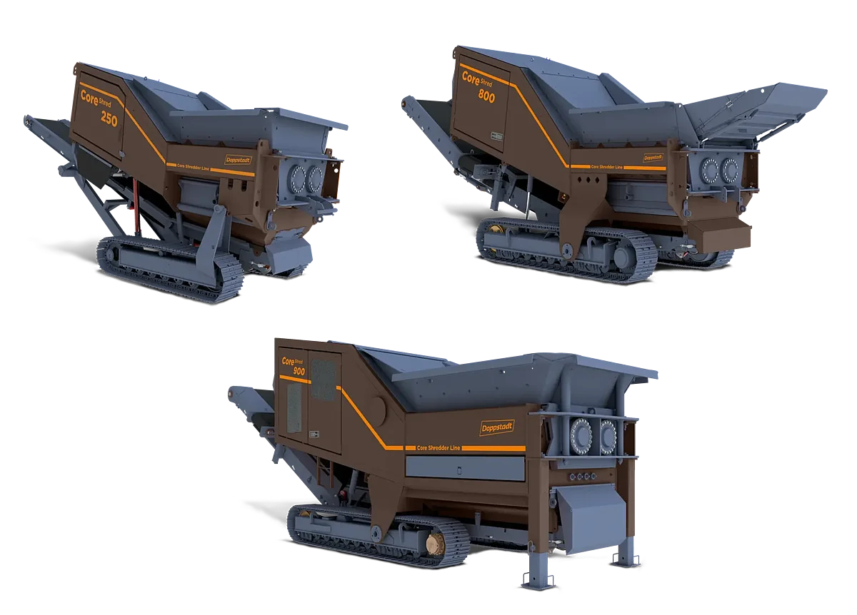 Doppstadt CoreShred 250, CoreShred 800, CoreShred 900